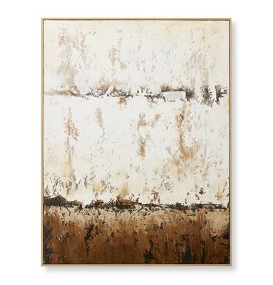 Muse on Muse Hand Painted Wall Beige Brown