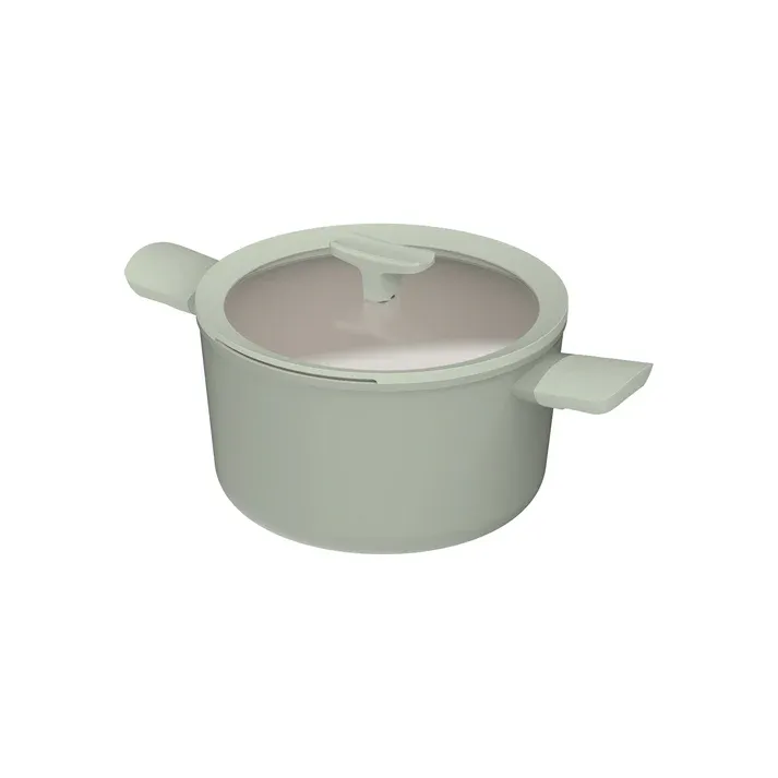 BergHOFF Balance Covered Stockpot - Sage / 24 x 14cm  / 5.5L *