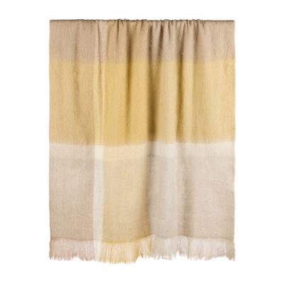 Angus Woven Brushed Throw  - Green