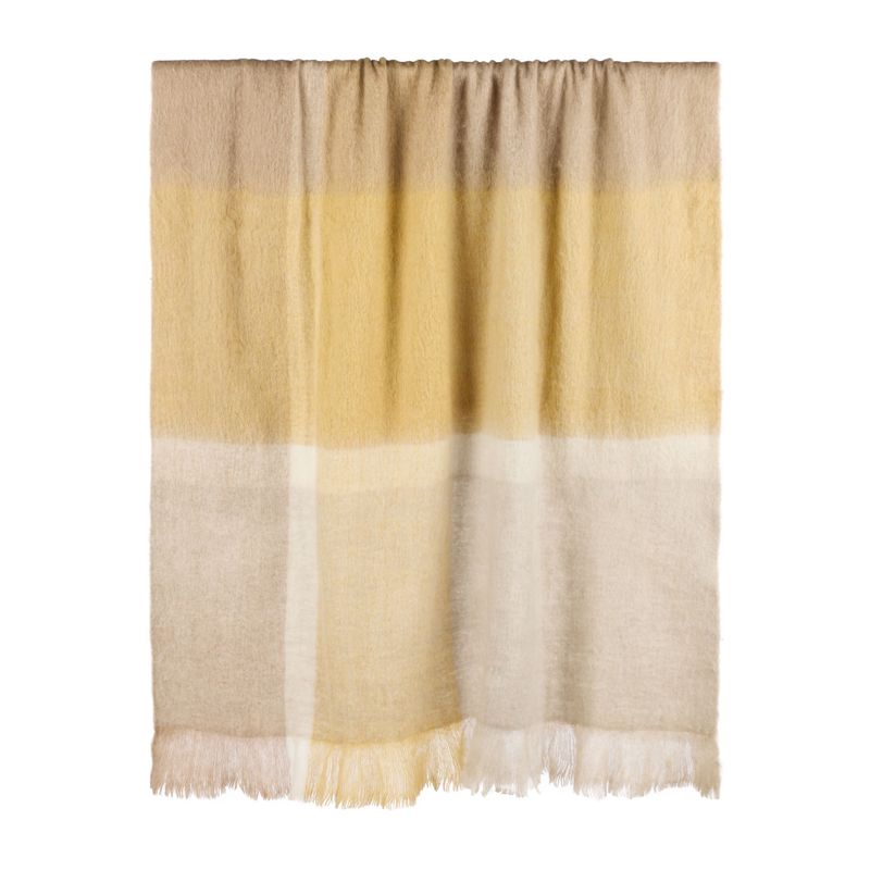 Angus Woven Brushed Throw  - Green