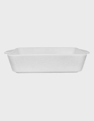 Blooms Rectangular Baker 27x19x6.5cm White Gift Boxed