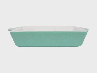 Blooms Rectangular Baker 32x22x6.5cm Green Gift Boxed