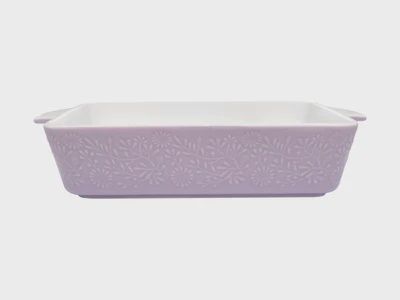 Blooms Rectangular Baker 27x19x6.5cm Lilac Gift Boxed
