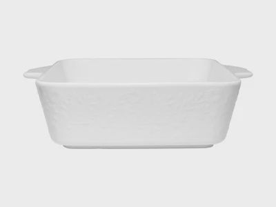 Blooms Square Baker 19x19x6.5cm White Gift Boxed