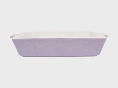 Blooms Rectangular Baker 32x22x6.5cm Lilac Gift Boxed