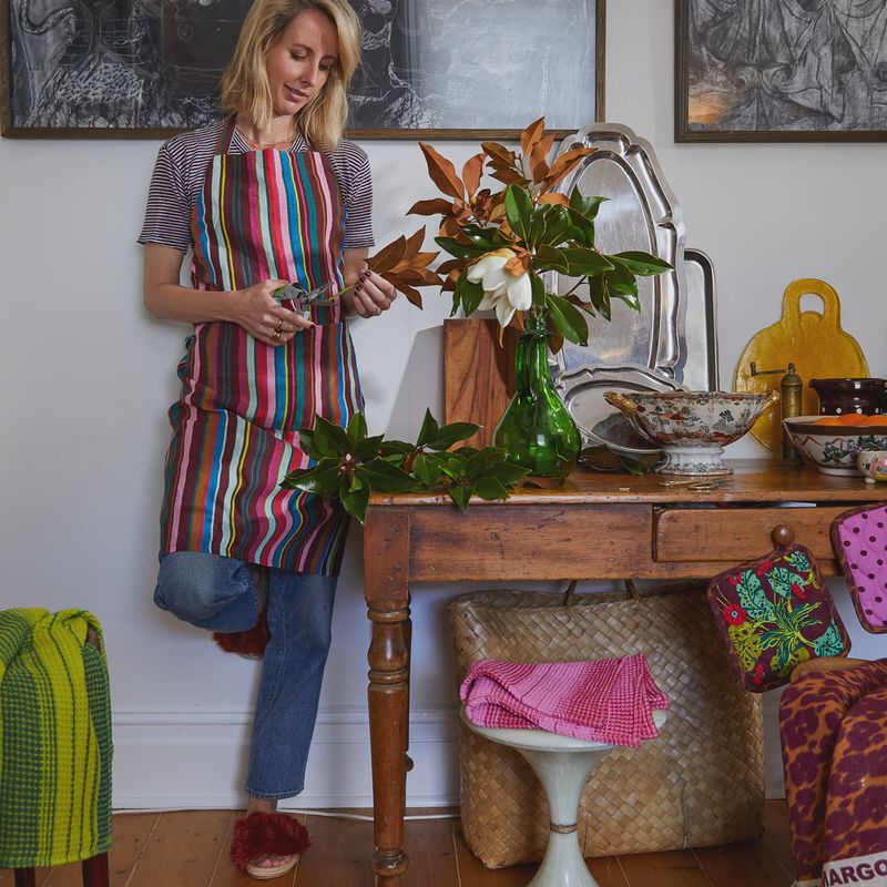 Corinne Linen Apron