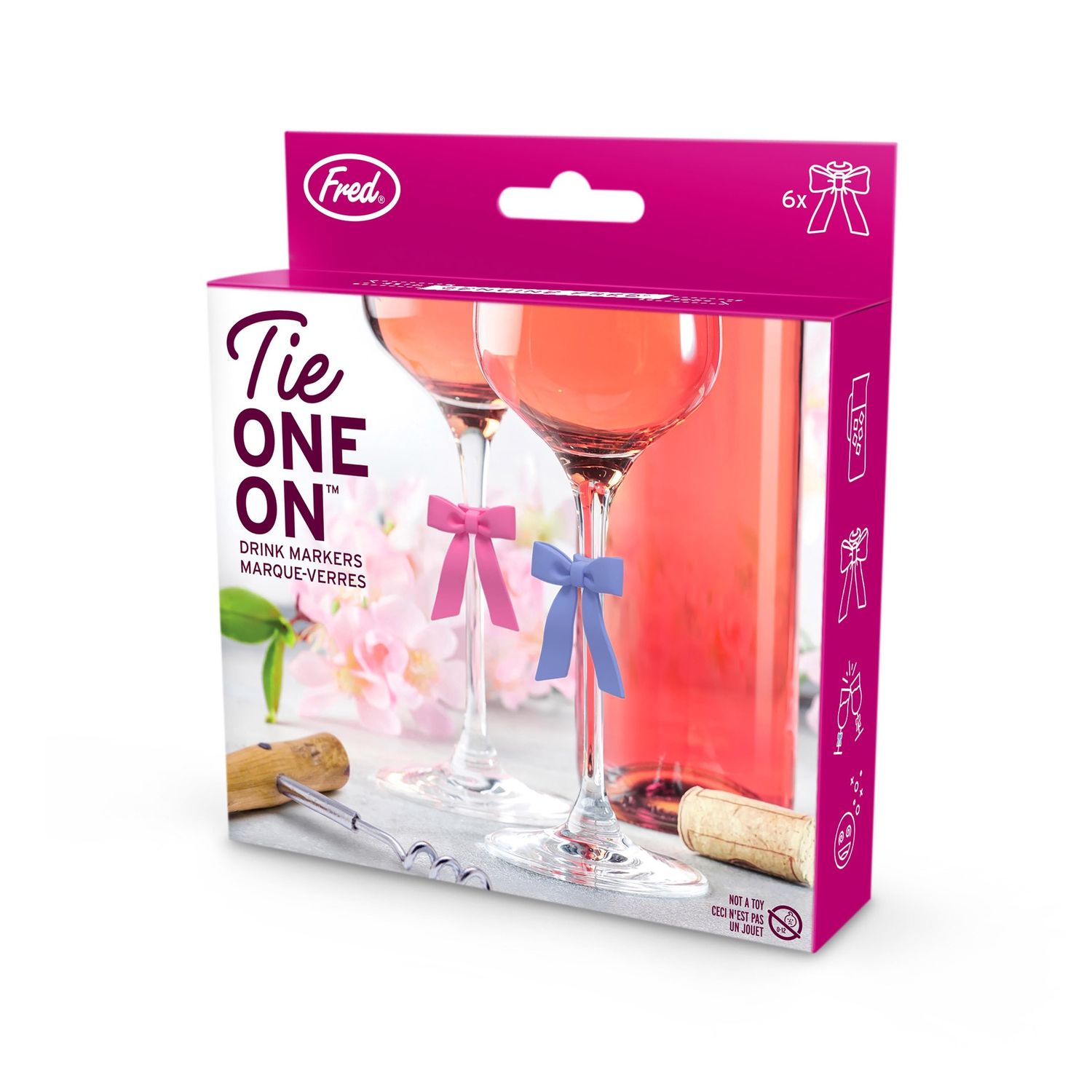Tie One On Drink Markers - Set of 6