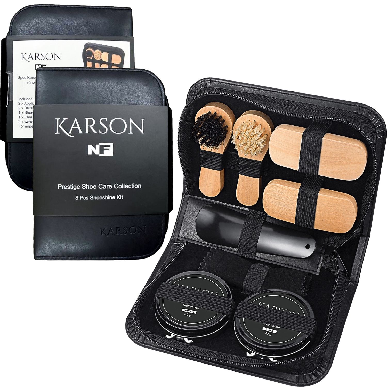 8pc Karson Shoeshine Kit