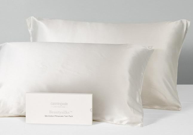 Beautysilks Pillowcase Twin Pack, Colour: Ivory