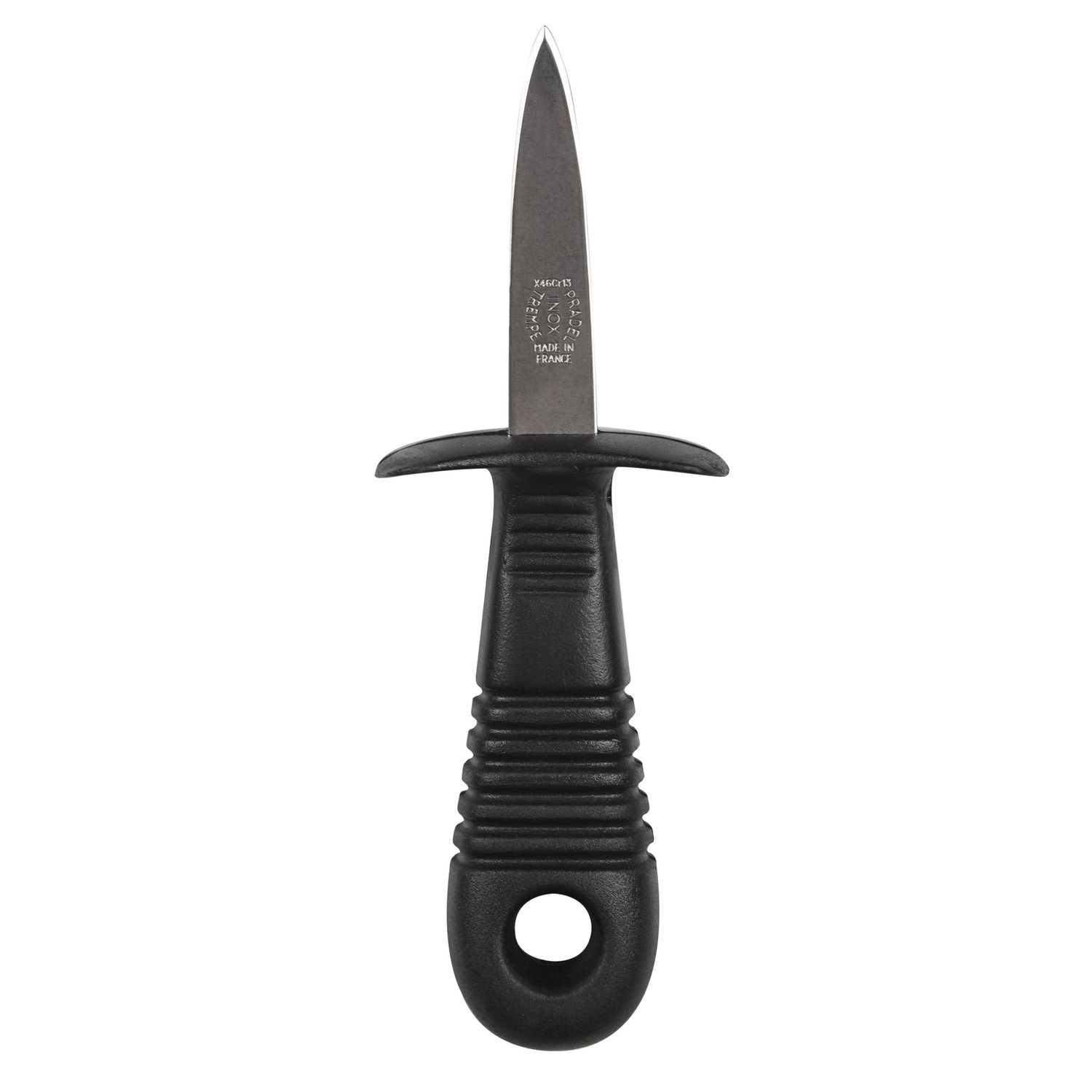 Oyster Knife w/Guard Black