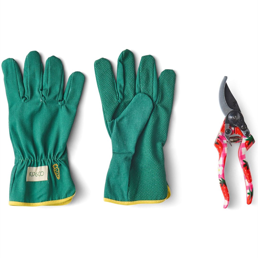 Strawberry Jam Garden Secateurs and Gloves Set