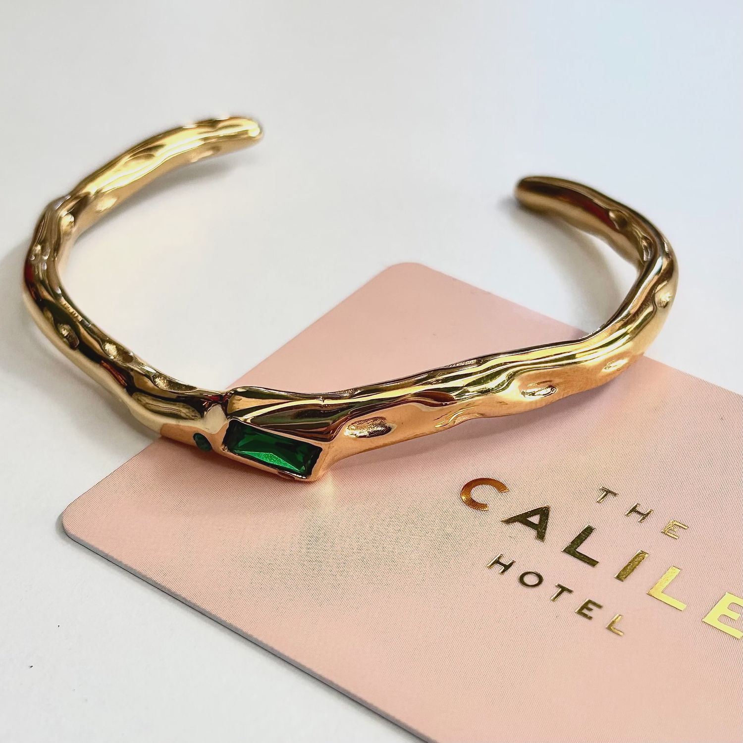 Astra Cuff with Emerald Detail