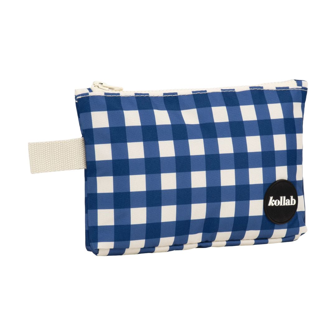 Mini Pouch Blue Check