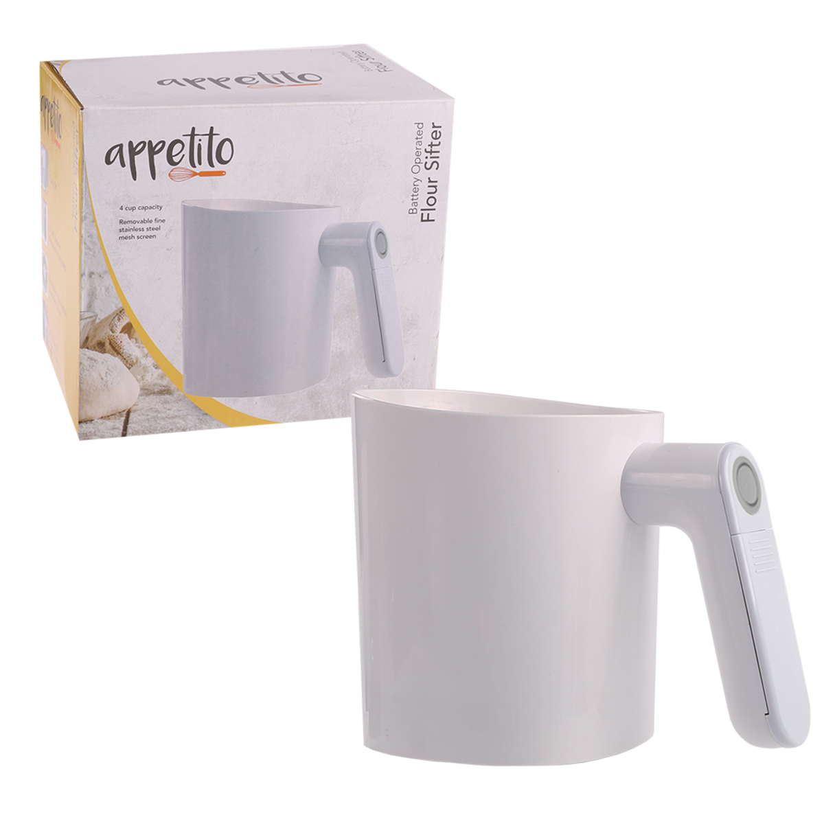 Battery Operated 4 Cup Flour Sifter