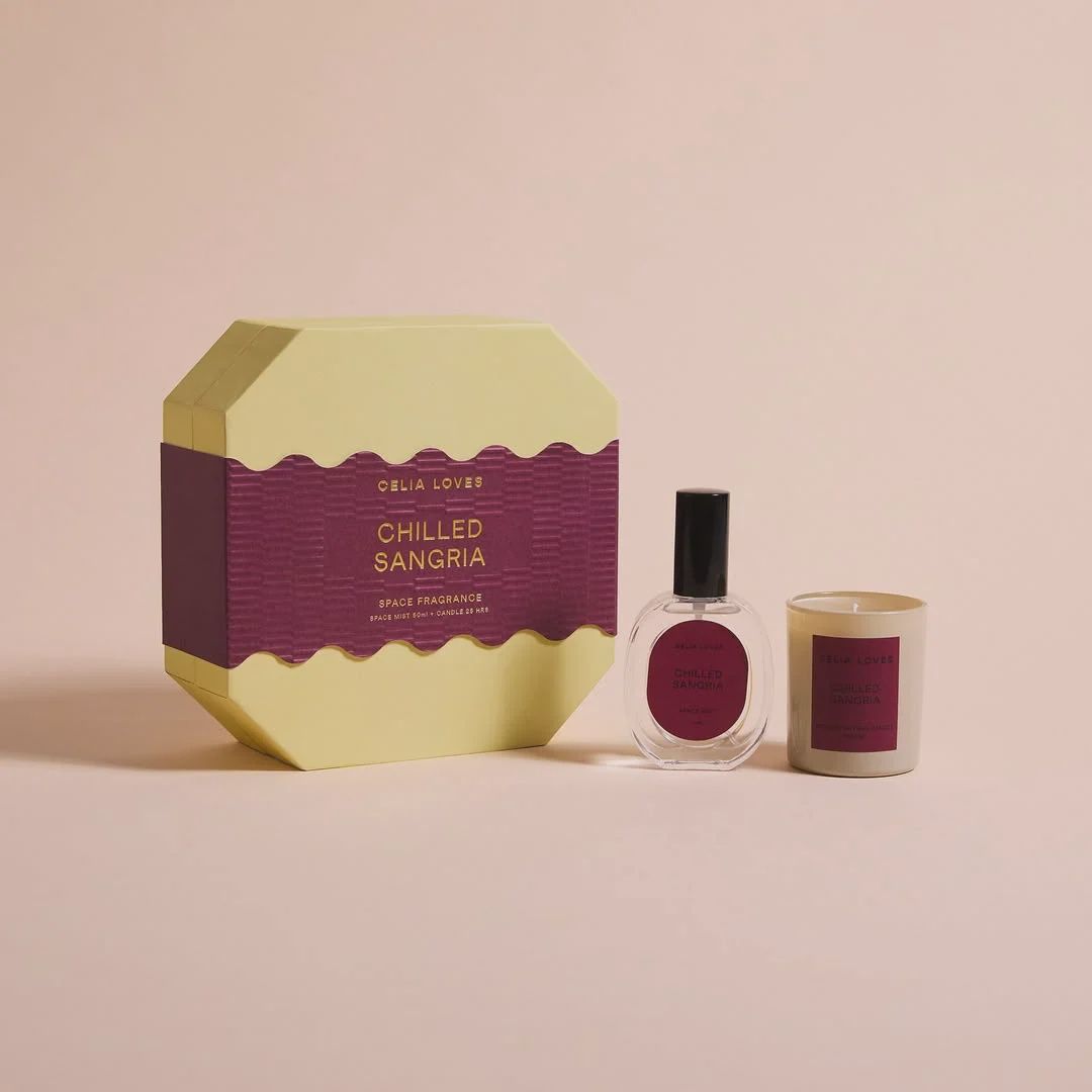 Duo Set - Chilled Sangria Room Spray + 95gm Candle