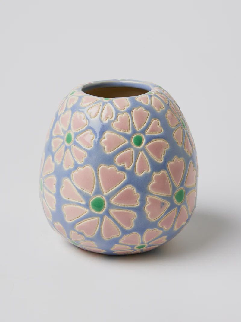 Pollen Pink Daisy Vase