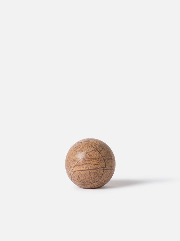 Geo Marble Sphere Forest Brown