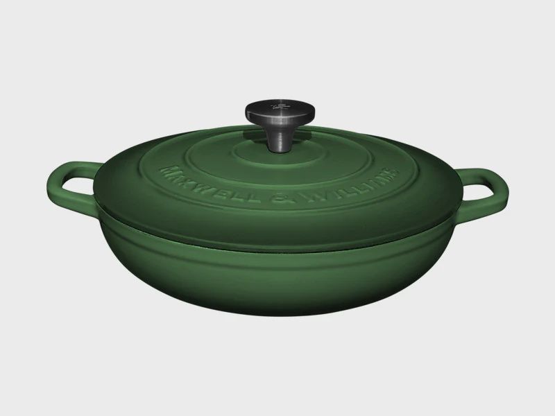 Cast Iron Braiser English Racing Green 3.3L Gift Boxed*