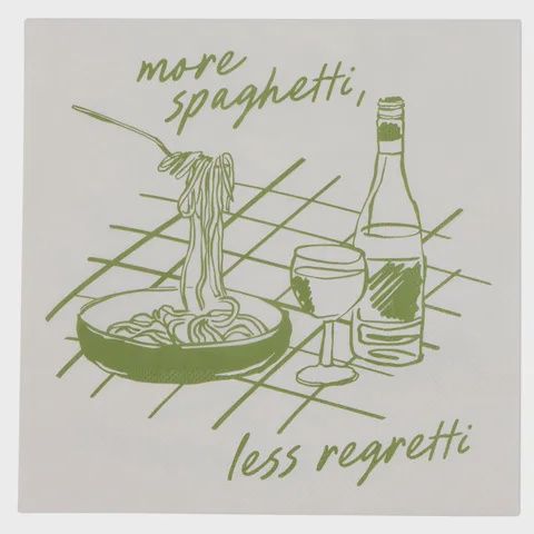 More Spaghetti Napkin
