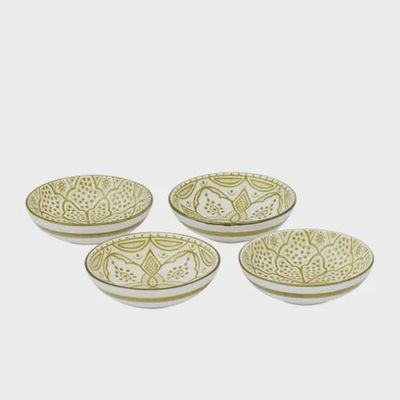 Ava S/4 Ceramic Dish - Olive