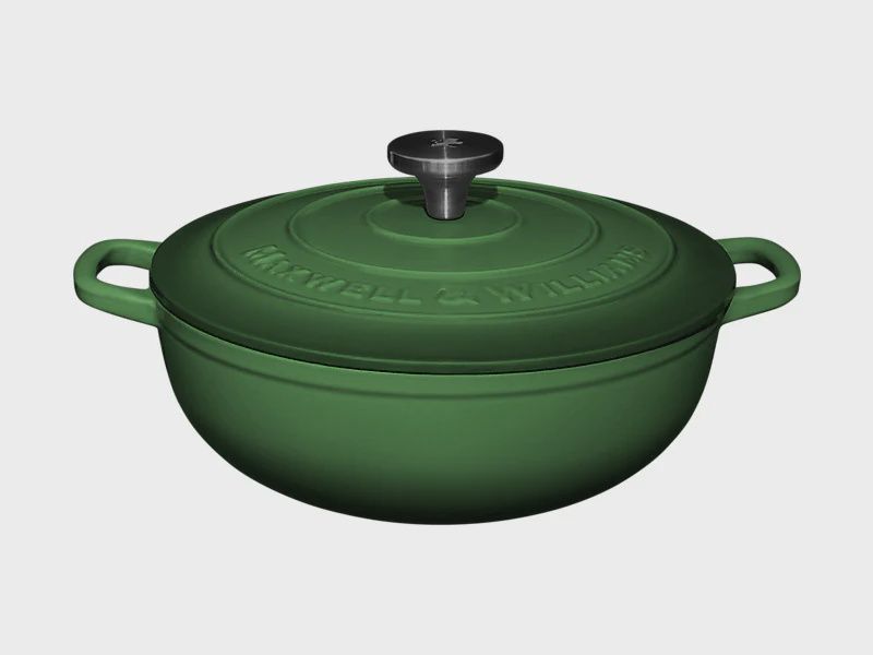 MW Cast Iron Round Casserole English Racing Green 26cm / 4L Gift Boxed*