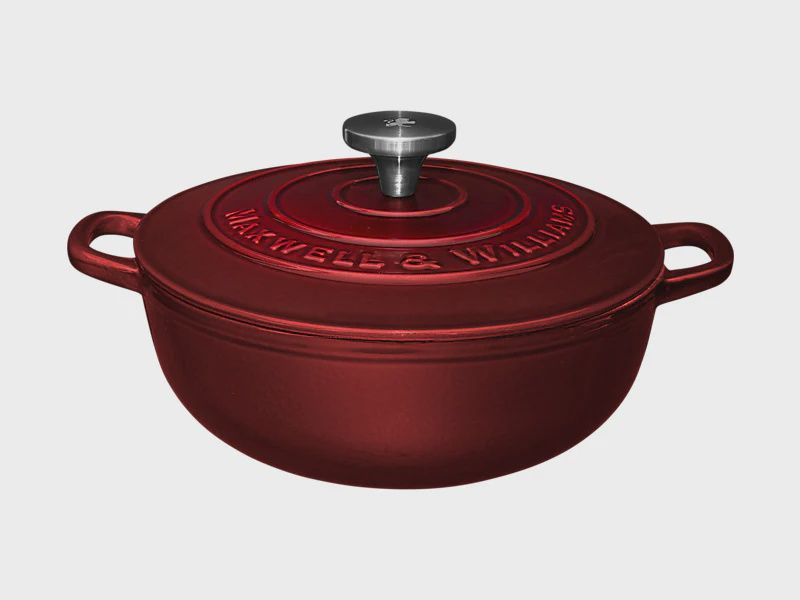 MW Cast Iron Round Casserole Merlot 24cm / 3.3L Gift Boxed*