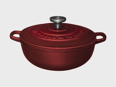 MW Cast Iron Round Casserole Merlot 24cm / 3.3L Gift Boxed*
