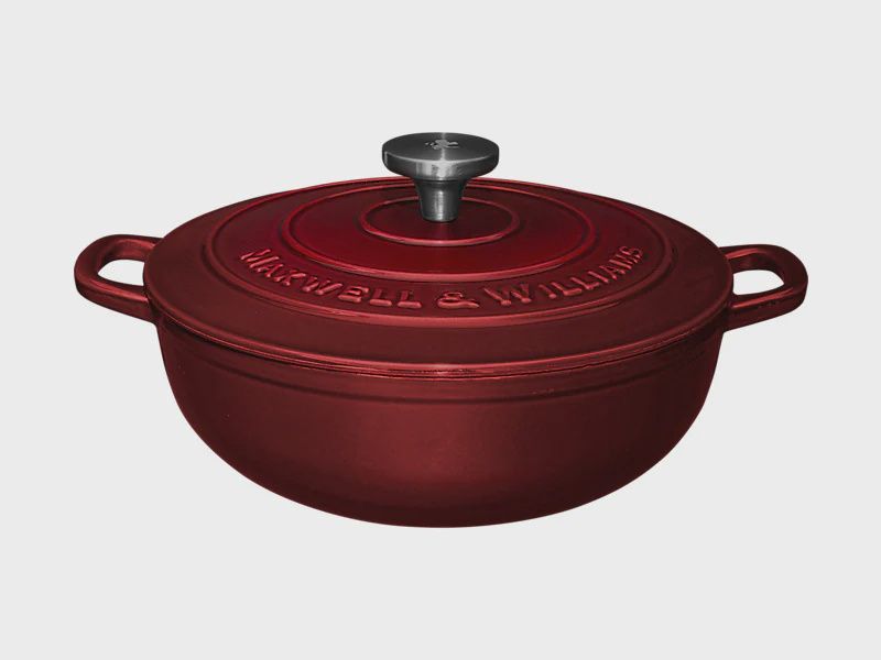 MW Cast Iron Round Casserole Merlot 26cm / 4L Gift Boxed*