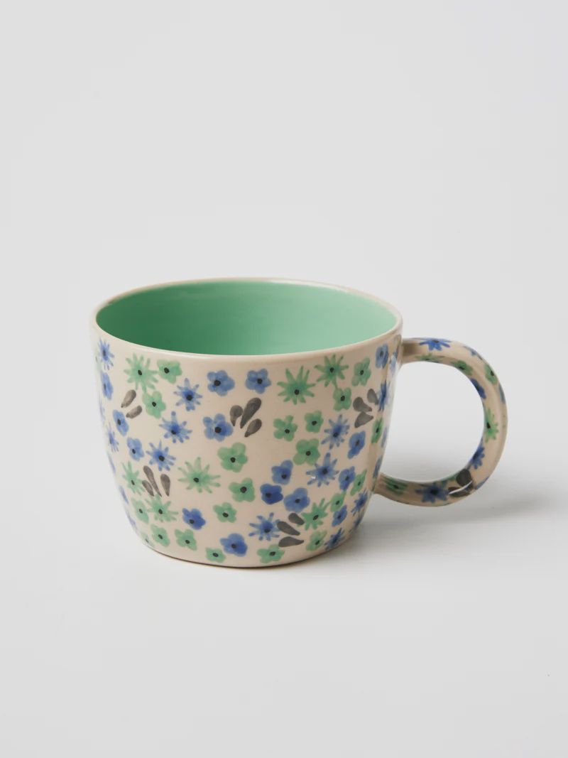 Ditsy Mint Mug