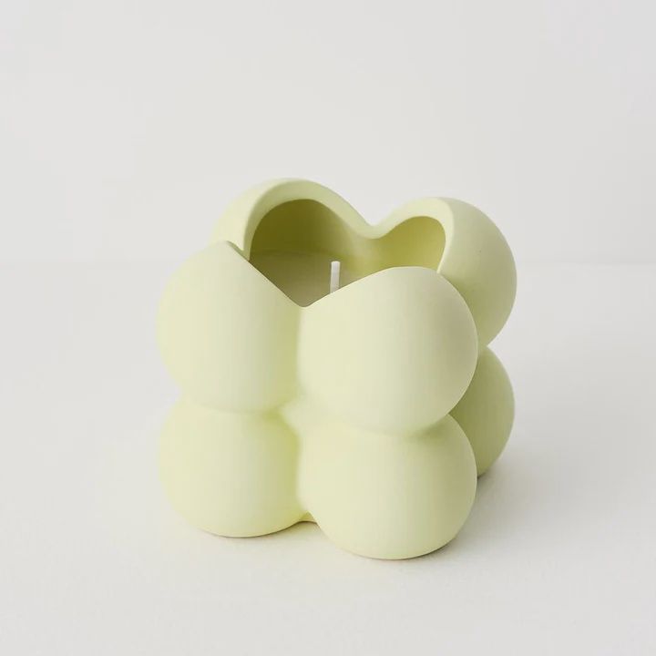 Candle Bubblo Pastel Light Green 9x8cm