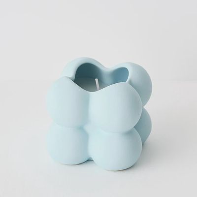 Candle Bubblo Pastel Light Blue 9x8cm