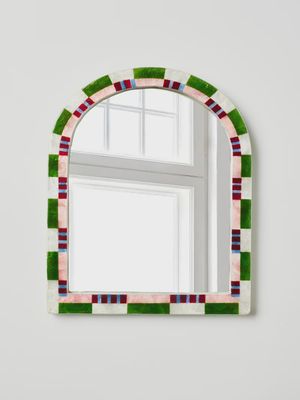 Bloom Nouveau Check Mirror