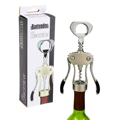 Heavy Duty Wing Corkscrew w Black Trim