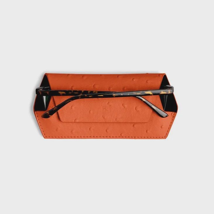 Leather Glasses Case - Ginger