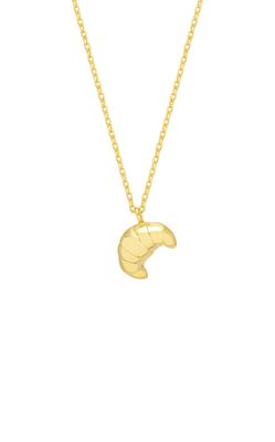 Croissant Necklace Gold Plated