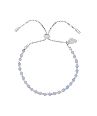 Amelia Bracelet - Silver Plated - Blue Lace Agate