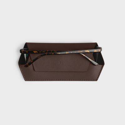 Leather Glasses Case - Chocolate