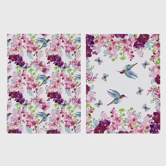 Birds &amp; Blooms 2pk Kitchen Towel
