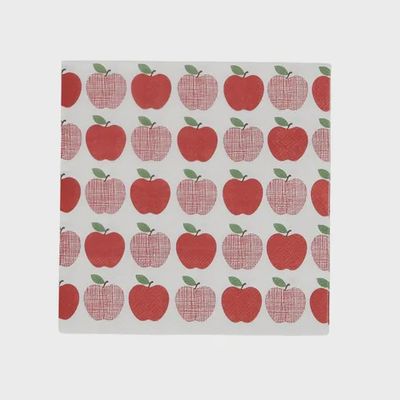 Apples 20pk 3 Ply 33cm Napkin Red