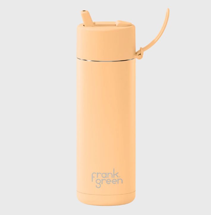 20oz Stainless Steel/Ceramic bottle with flip lid - Solar Glow