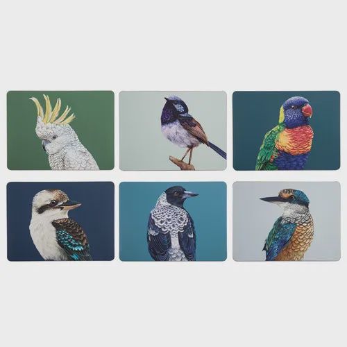 Modern Birds Assorted 6pk Placemat