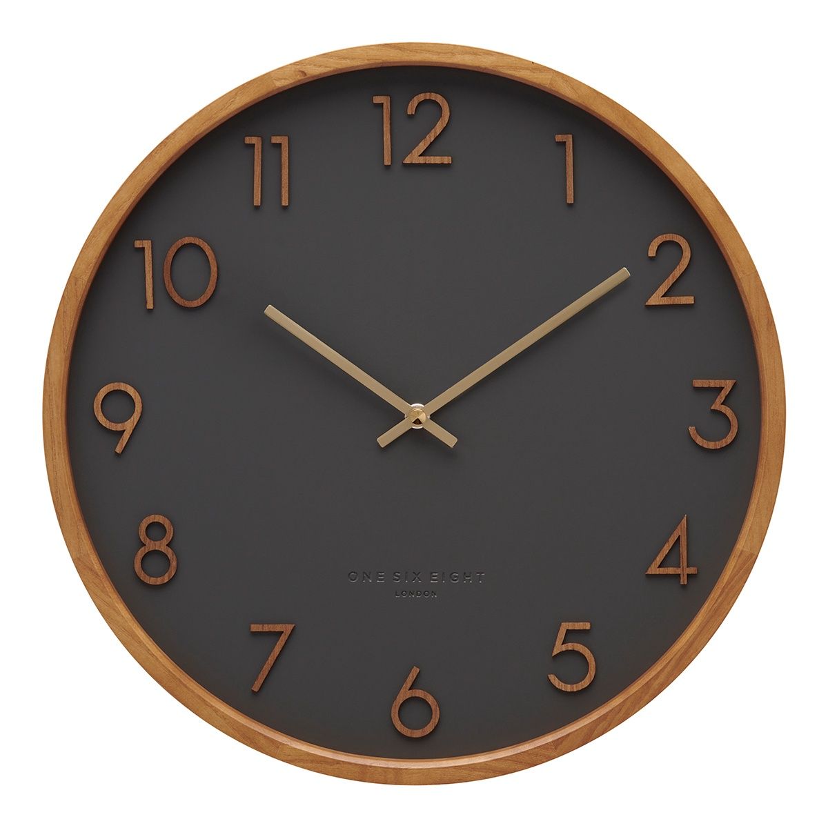 Scarlett Wall Clock - Charcoal