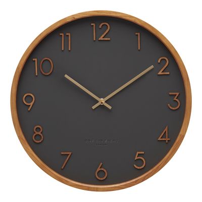 Scarlett Wall Clock - Charcoal