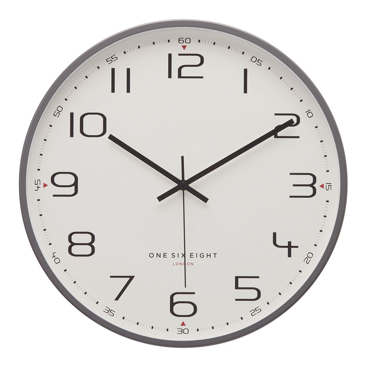 Carmen Silent Wall Clock - Cool Grey - 30cm