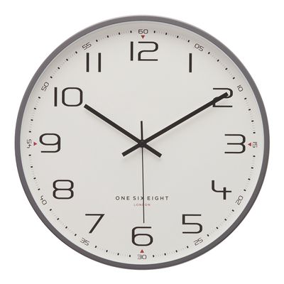 Carmen Silent Wall Clock - Cool Grey - 30cm