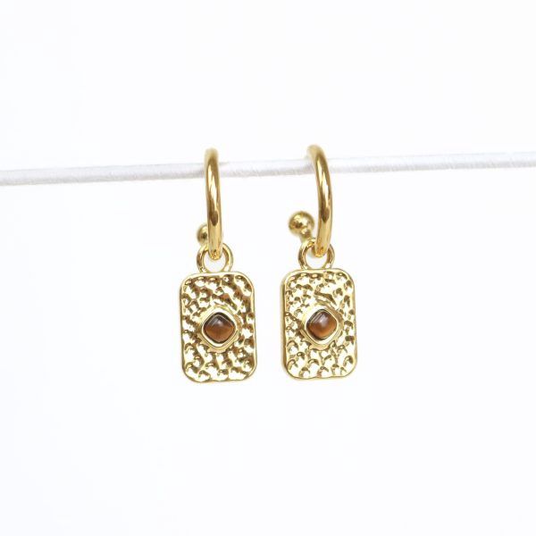 Courage Earrings, Colour: Gold