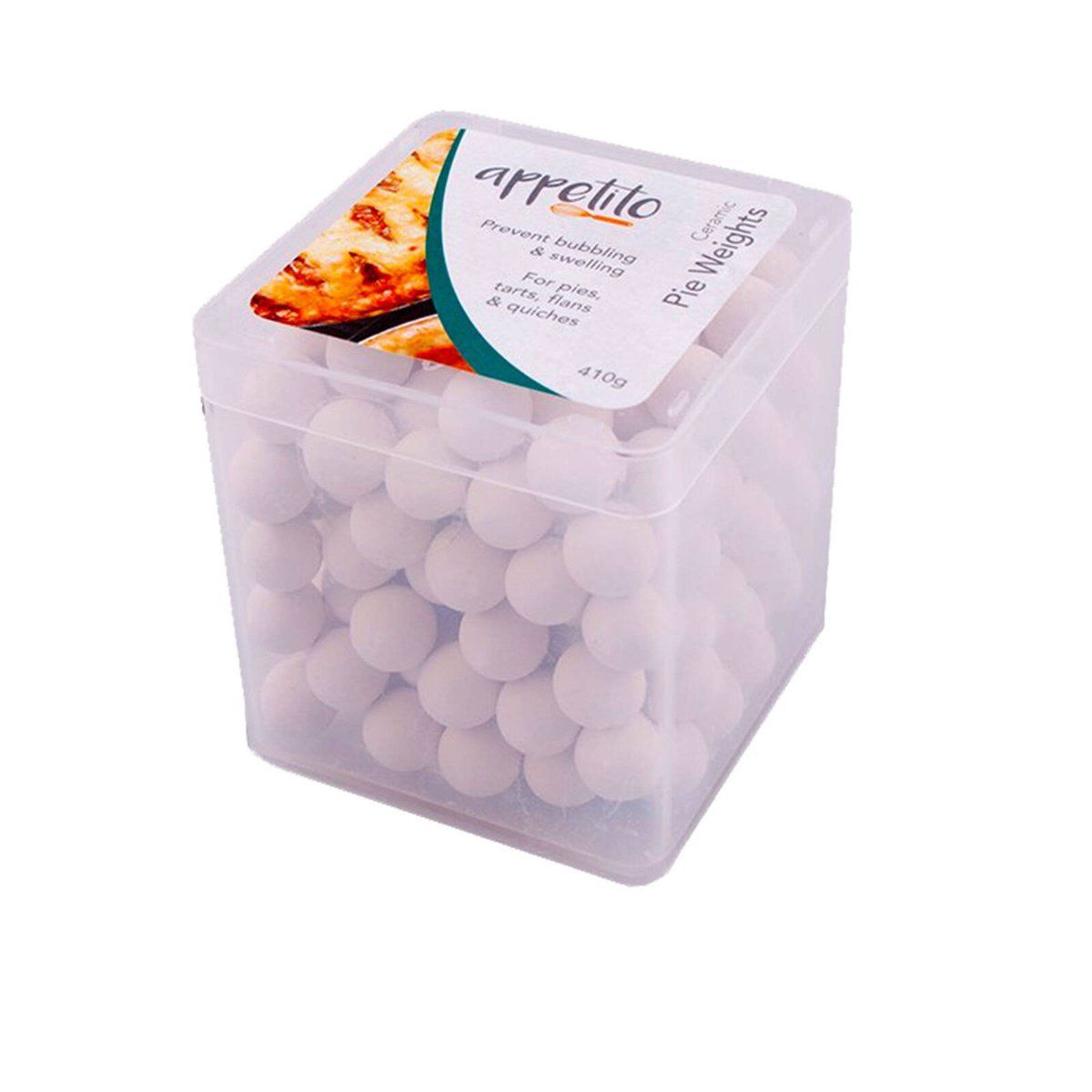 Ceramic Pie Weights in Reusable Square Tub
