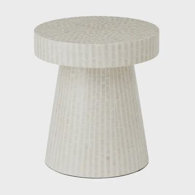 Cheyenne Inlay Side Table - Ivory
