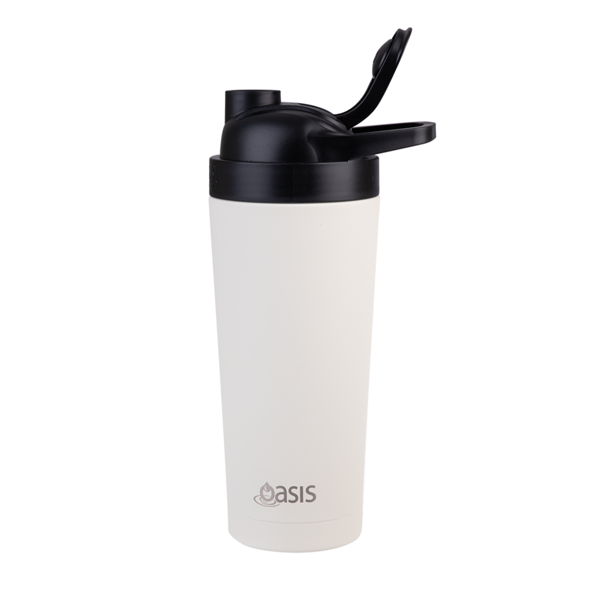 Double Wall Protein Shaker 700ml Stainless Steel, Colour: Alabaster