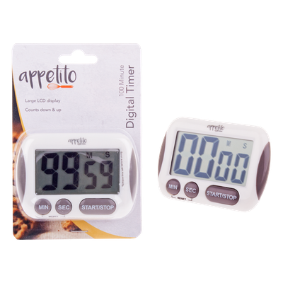 100 Minute Digital Timer - LCD Display
